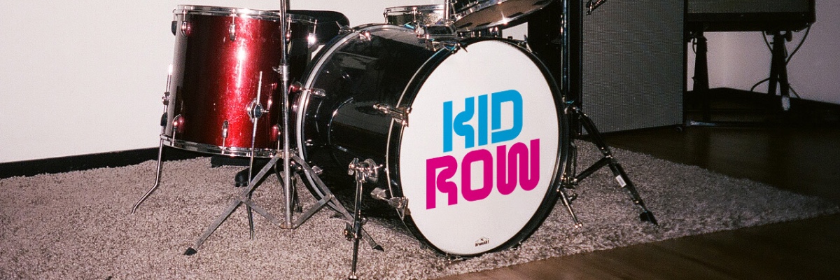 Drum Kit with Kid Row logo